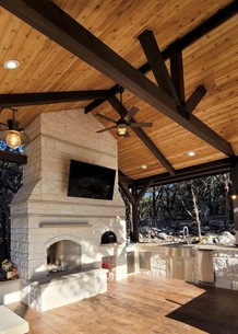 Outdoor Fireplace in Austin, TX
